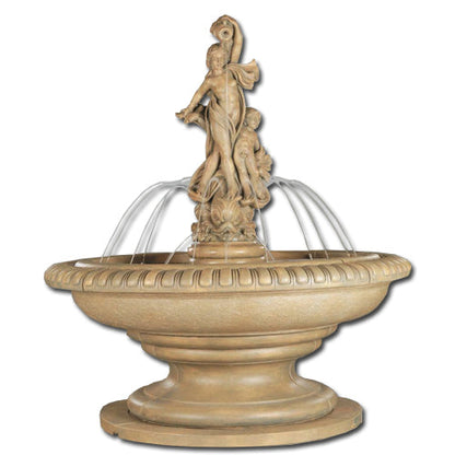 Large outdoor water feature with classical design