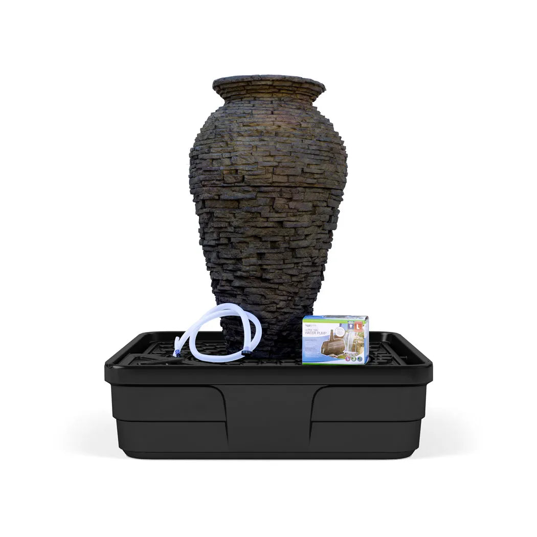 Stacked Slate Urn Fountain Kit 33.5″ H (85 cm)