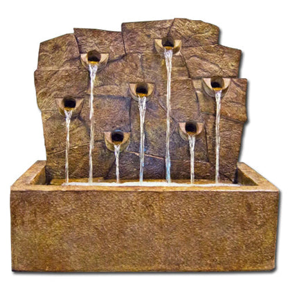 Rock Wall Garden Fountain