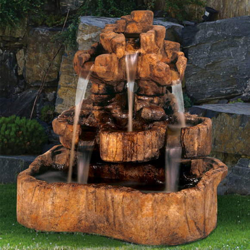 Image of a medium sized rock falls water feature