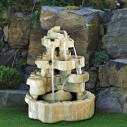 Image of a large rock falls fountain