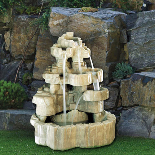 Image of a large rock falls fountain