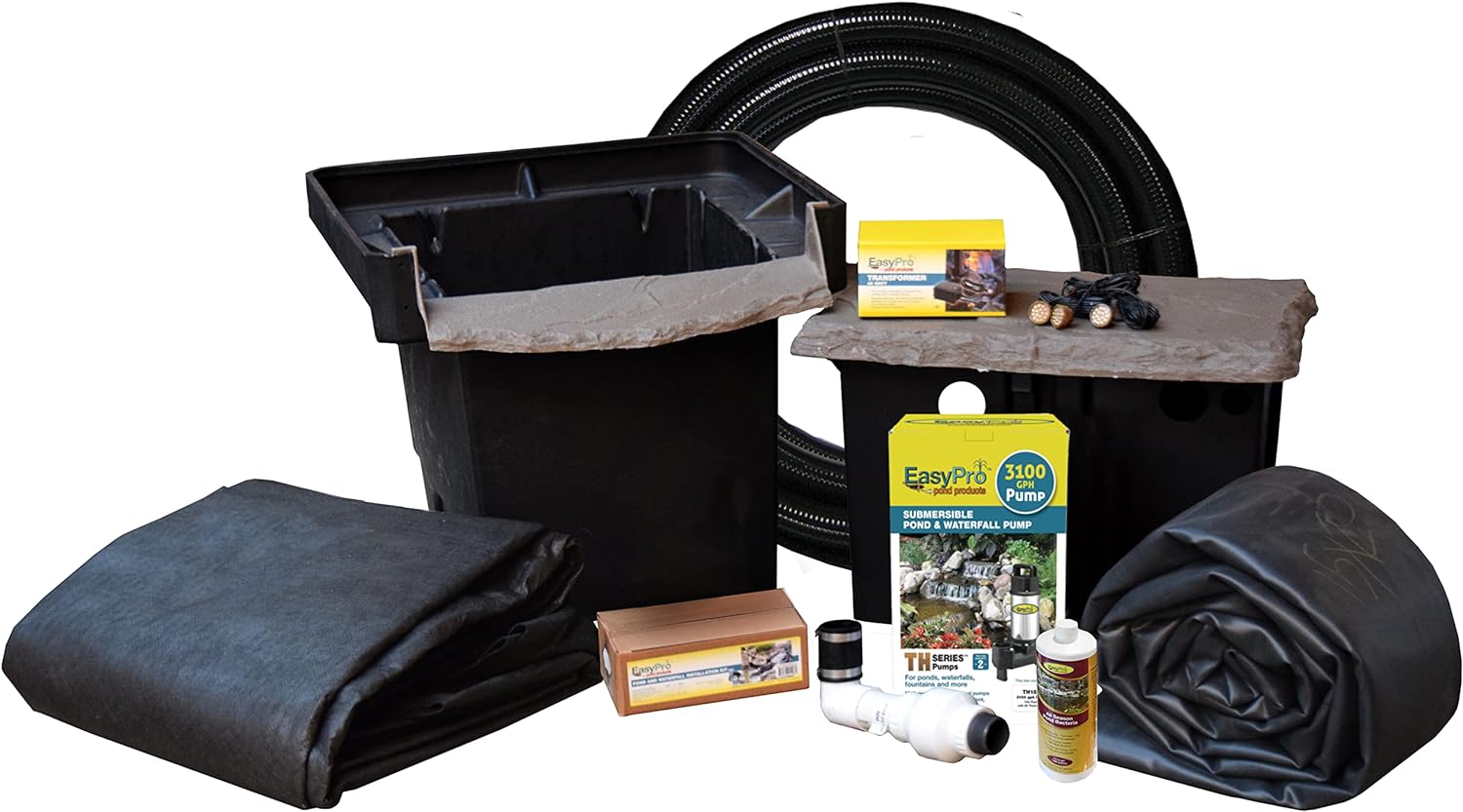 ET66FB Pro-Series Mini Pond Kit – Complete for 6′ X 6′ Pond