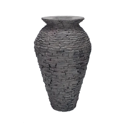 Stacked Slate Urns