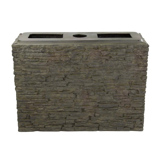 Stacked Slate Wall Base 26″ H (66 cm)