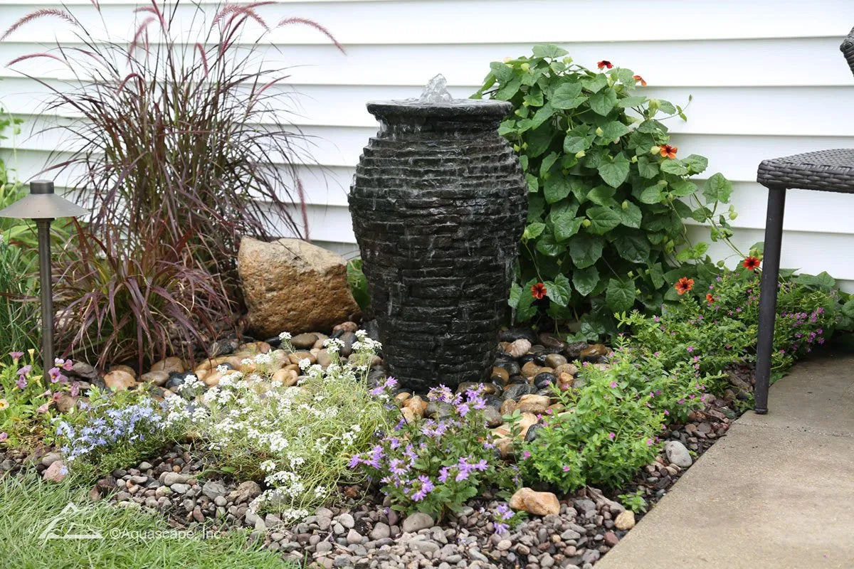 Stacked Slate Urn Fountain Kit 24″ H (61 cm)