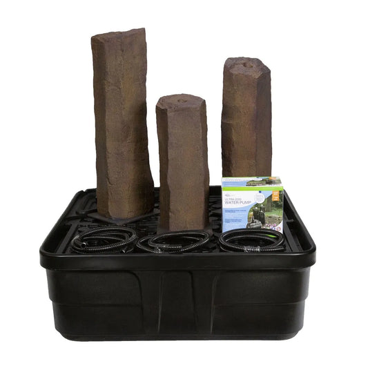 Faux Basalt Column Set of 3 Fountain Kit 24″, 30″, 36″ H (61 ,76 ,91 cm)