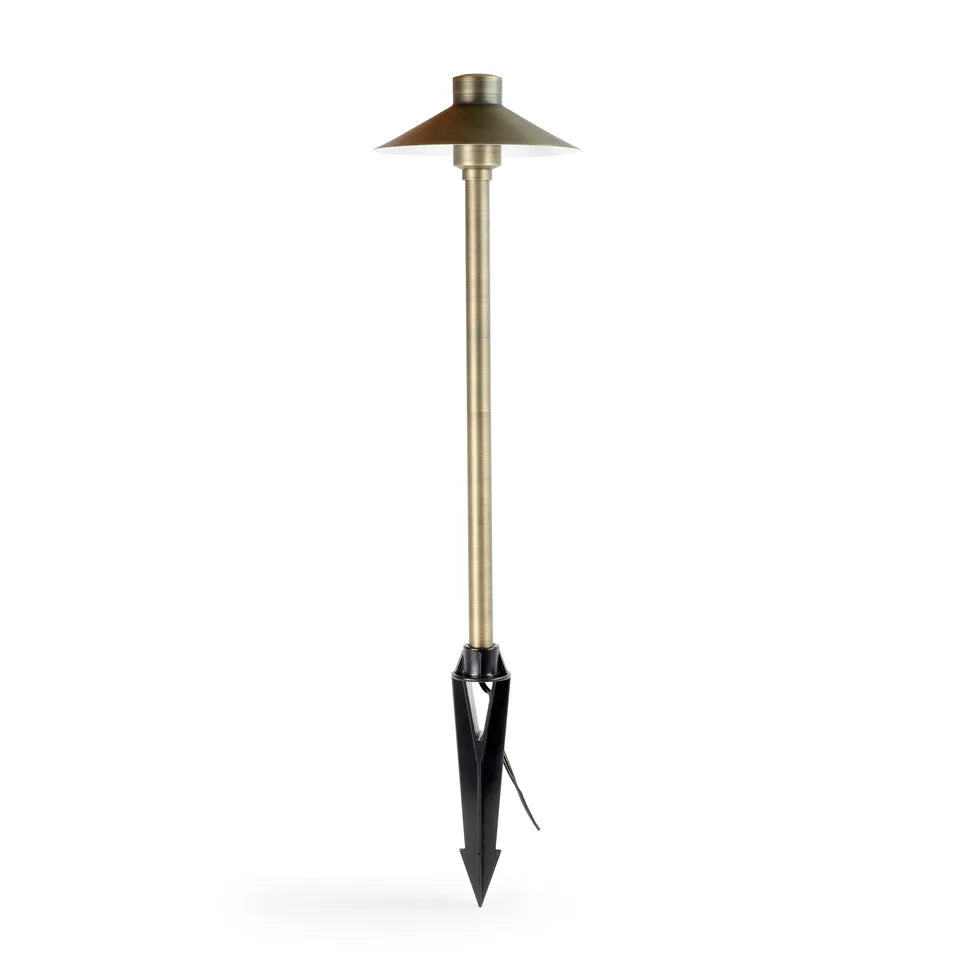 Hat top path and area landscape light fixture