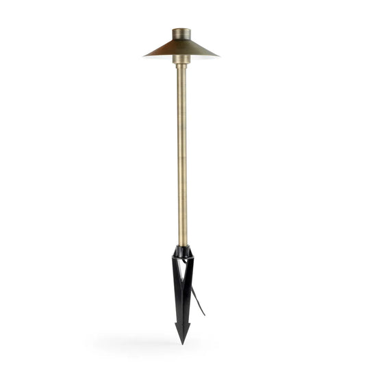 Hat top path and area landscape light fixture
