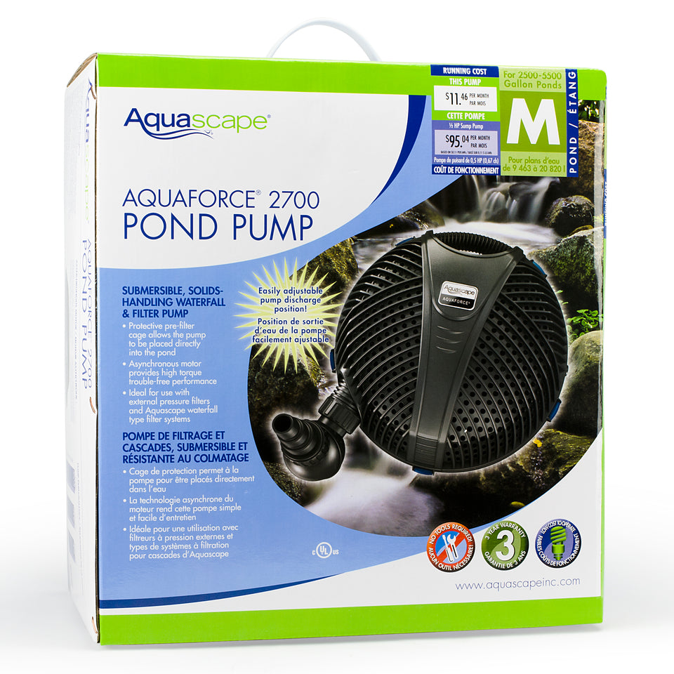 AquaForce® 2700 Solids-Handling Pond Pump