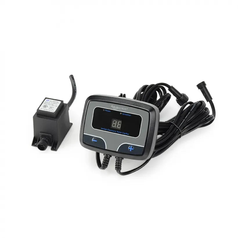 Control panel and transformer for water feature ionization