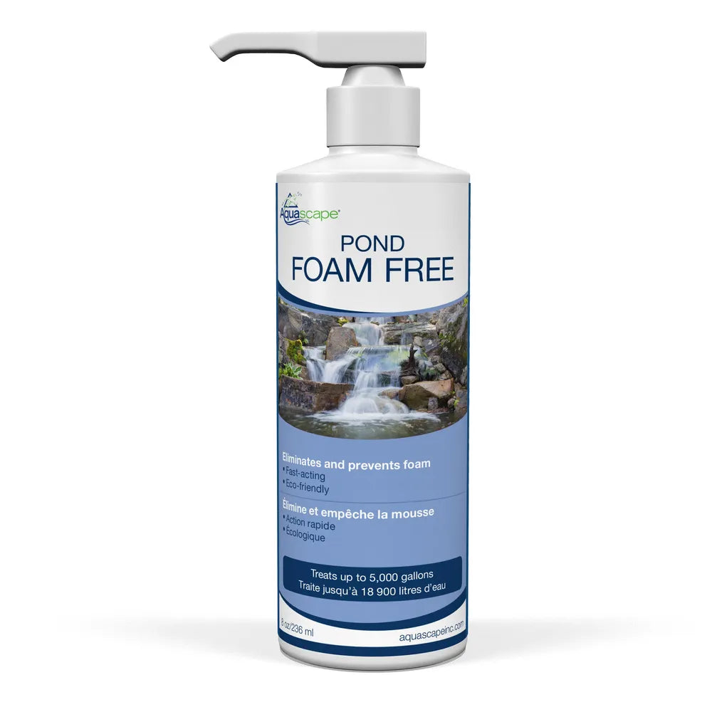 Bottle of pond foam remover 8 ounce size