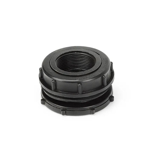 Black Poly Bulkhead Fitting 1-1/2″