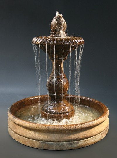 Four Seasons Outdoor Water Fountain With 46 Inch Basin