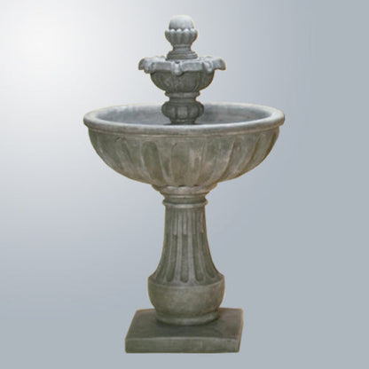 Tall outdoor water fountain