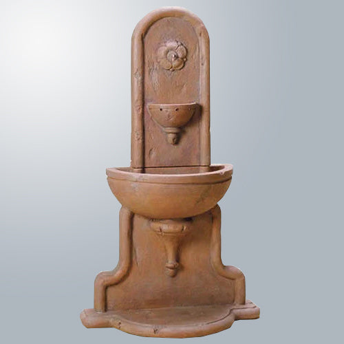 Outdoor wall water fountain for garden or patio