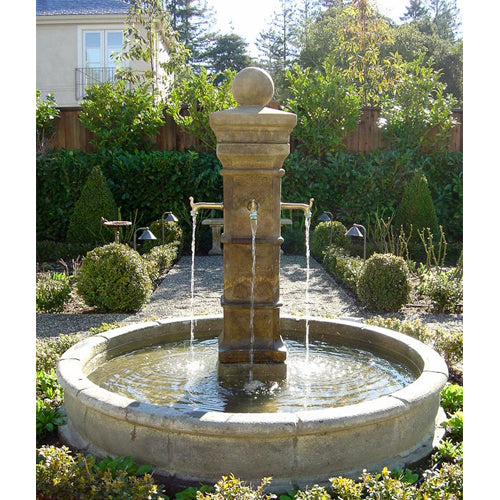 Image of a pond fountain designed for spouts