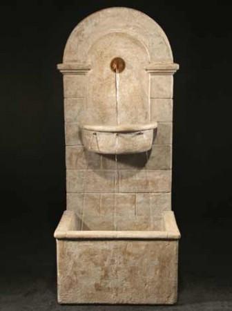 Image of a wall fountain for outdoor decor