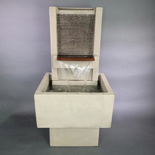 Patio wall fountain for outdoor decor