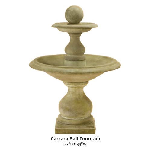 Carrara Ball Fountain