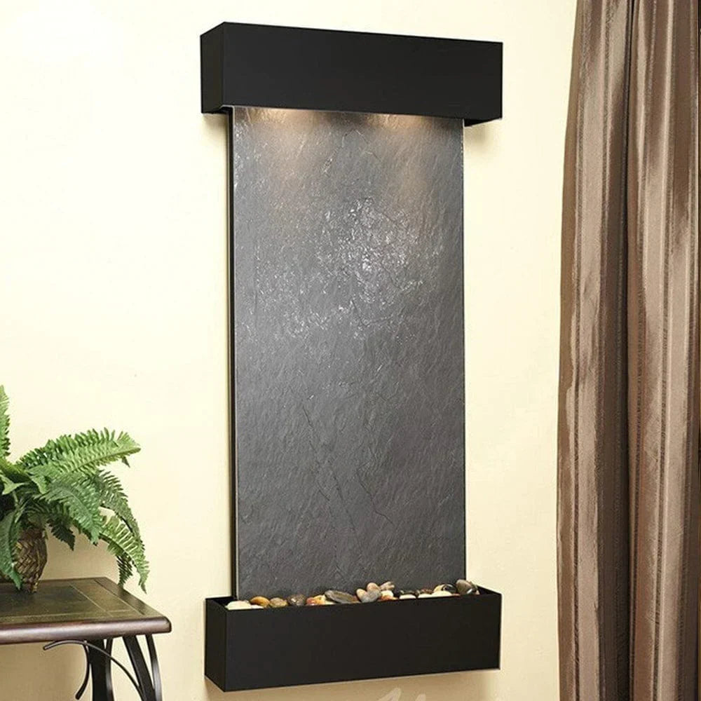 Wall fountain with cascading water feature