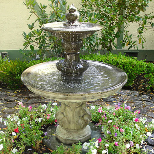Outdoor water fountain for gardens