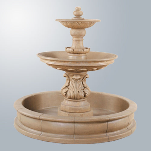 Garden pond fountain image