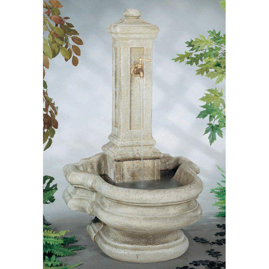 Image of a column well fountain