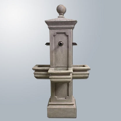 Image of a courtyard fountain designed for a spout.