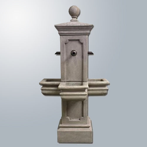Image of a courtyard fountain designed for a spout.