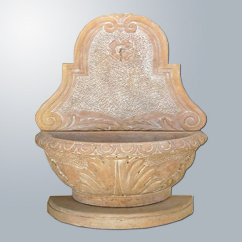 Outdoor wall water fountain