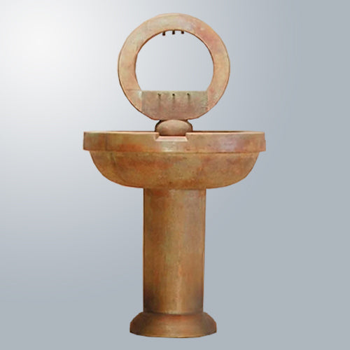 Image of a modern water feature.