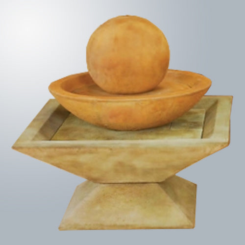 Two tier outdoor water feature
