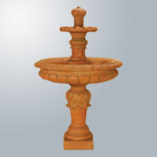 Two tier outdoor water feature