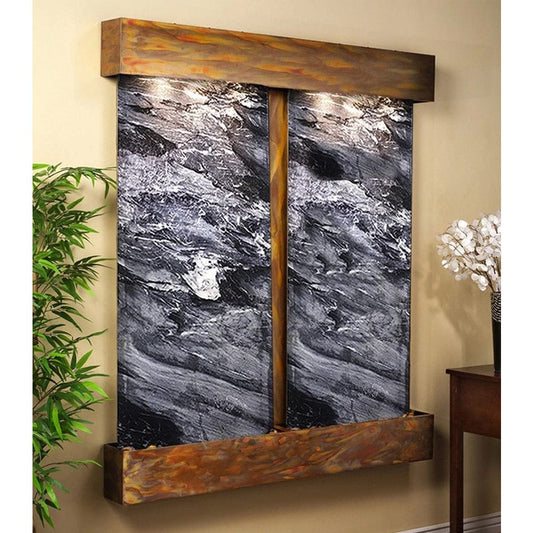 Wall fountain for outdoor or indoor use