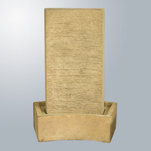 Image of a curved water fountain.