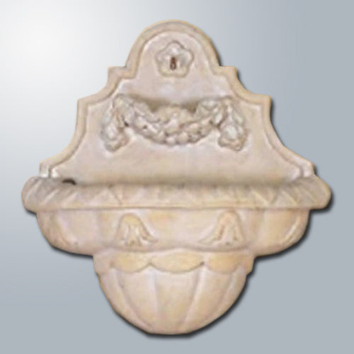 Wall fountain in Della Robbia style