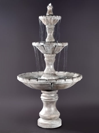 Tiered outdoor water feature