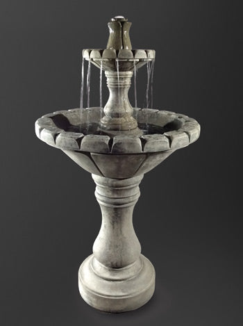 Image of a small garden fountain.