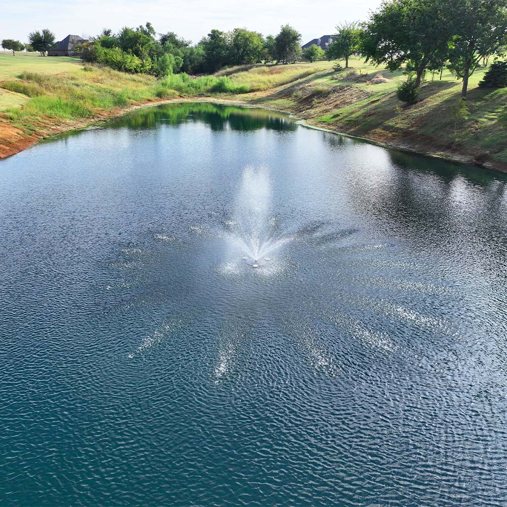 Pond Select Stainless Steel 1 HP Pond Fountain, 5 Spray Patterns – 115V or 230V
