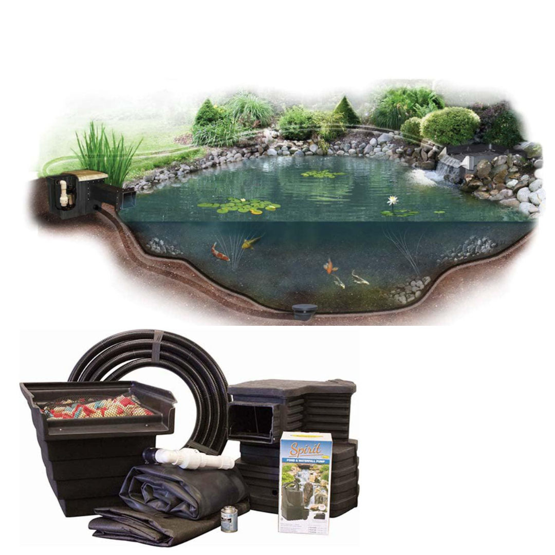 Eco-Series pond kit-Complete for a 6' x 6' pond