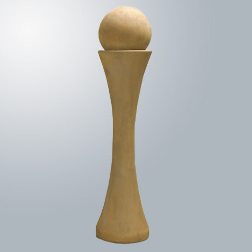 Image of a sphere shaped water feature