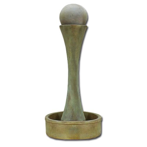 Image of a round outdoor water feature.