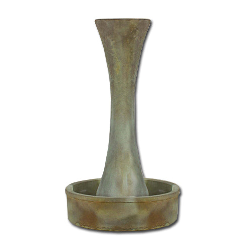 Round outdoor water feature
