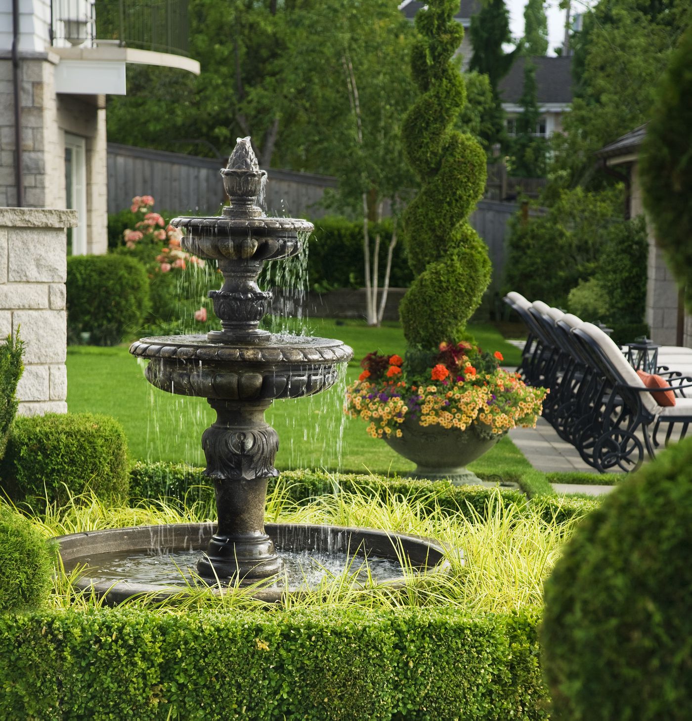 Garden Fountain Three Tier