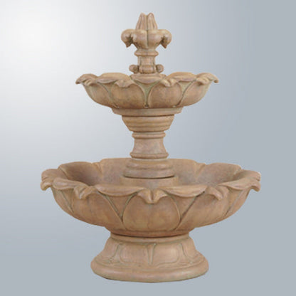Two tier outdoor water feature