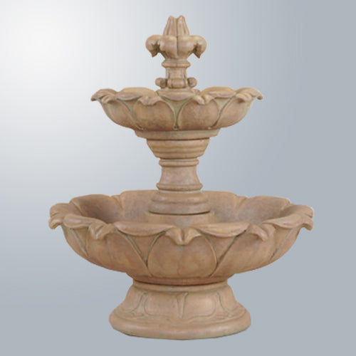 Two tier outdoor water feature