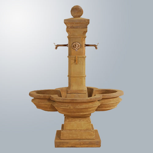 Large outdoor water feature for a courtyard