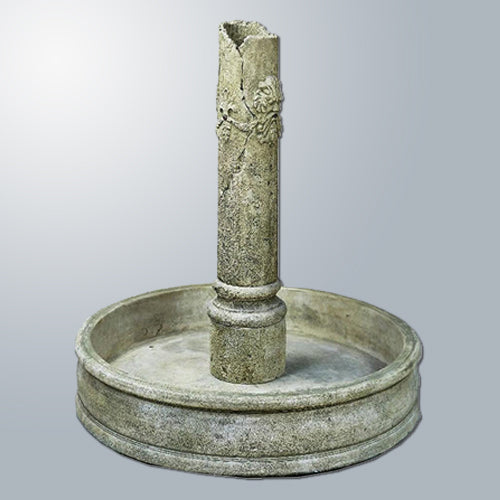 Outdoor water fountain featuring a green man design for a pond