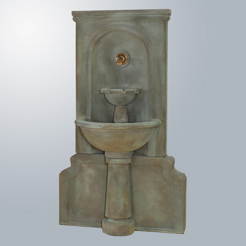 Wall fountain for spout